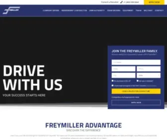 Drive4Freymiller.com(Freymiller Truck Driving Opportunities and Recruiting) Screenshot