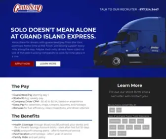 Drive4Giexpress.com(Grand Island Express) Screenshot