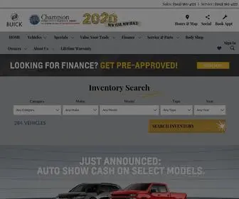 Driveachampion.com(Champion Chevrolet Buick GMC) Screenshot