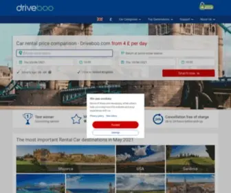 Driveboo.co.uk(Car rental price comparison) Screenshot
