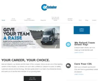 Driveceladon.com(Celadon Trucking) Screenshot