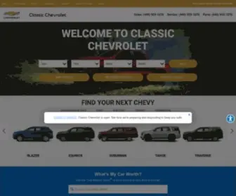 Driveclassicchevy.com(Classic Chevrolet in Mentor) Screenshot