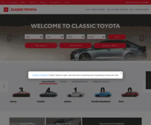 Driveclassictoyota.com Screenshot