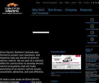 Driveelectricnoco.org(Drive Electric Northern Colorado) Screenshot