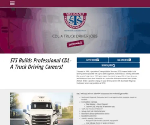 Driveforsts.com(Specialized Transportation Services) Screenshot