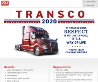 Drivefortranscolines.com(Transco Lines) Screenshot