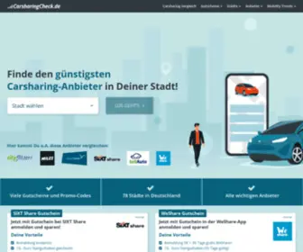 Drivegutschein.de(Carsharing-Vergleich für mehr als 70 Städte) Screenshot