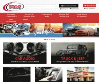 Driveinautosound.com(Drive-In Autosound Car Audio, Window Tint, Truck & Jeep Accessories) Screenshot