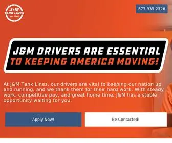 DrivejMtank.com(J&M Tank Lines) Screenshot