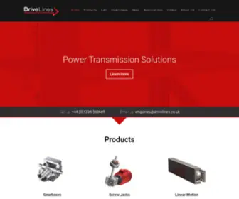 Drivelines.co.uk(Power Transmission Solutions) Screenshot