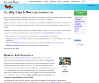 Drivemex.com(Mexico Insurance Online) Screenshot