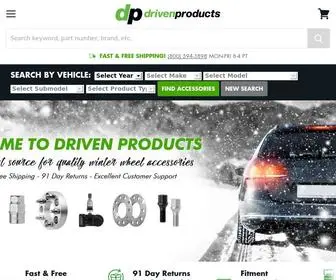 Drivenproducts.com(Wheel Accessories for Cars) Screenshot