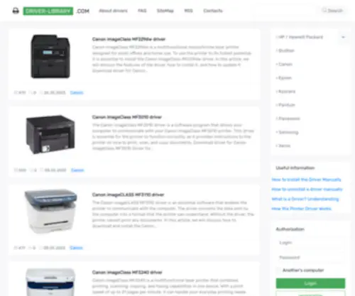 Driver-Library.com(Driver Library) Screenshot