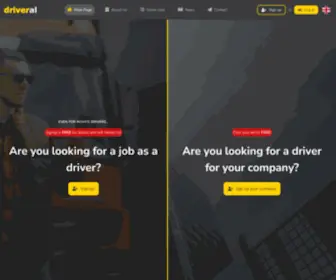 Driveral.com(Driver jobs) Screenshot