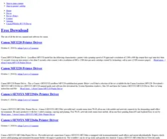 Drivercanon.net(Canon Driver Download) Screenshot