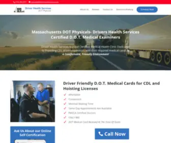 Driverhealthservices.com(DOT Physical MA) Screenshot