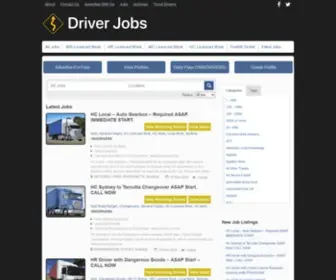 Driverjobs.com.au(Driver Jobs Australia) Screenshot