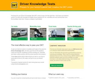 Driverknowledgetests.com(Practice your driver knowledge test (DKT)) Screenshot