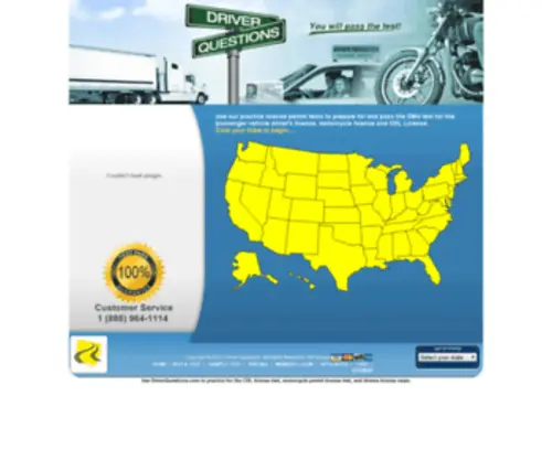 Driverquestions.com(Practice Driver's Test Questions) Screenshot