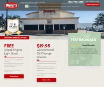 Driversautorepaircypress.com(Driver's Auto Repair Locations) Screenshot