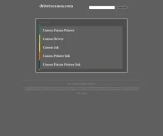 Driverscanon.com(Canon Driver Downloads) Screenshot