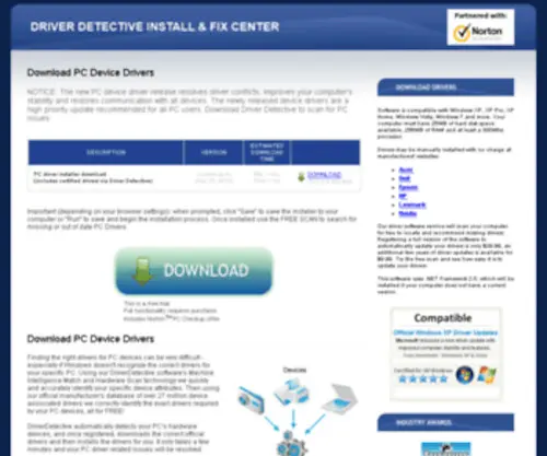 Driversdownloader.org(Driver Install & Fix Center) Screenshot