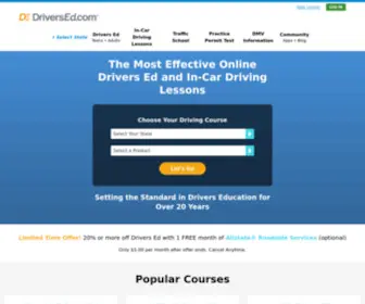 Driversed.com(America's #1 Driver Education Courses Online) Screenshot