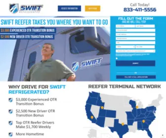 Driveswiftreefer.com(Sign On for the Trucking Career of a Lifetime with Swift Refrigerated) Screenshot