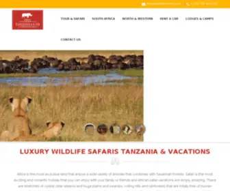 Drivetanzania.com(African Wildlife Holidays & Luxury Wildlife Safaris Tanzania) Screenshot