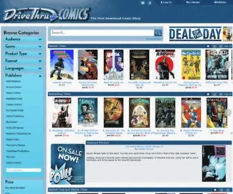 Drivethrucomics.com(The First Download Comic Shop) Screenshot