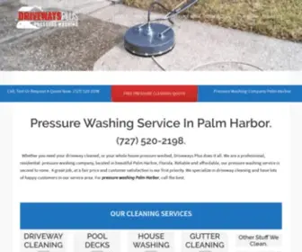 Drivewaycleaningtampabay.com(Driveways Plus Pressure Washing LLC) Screenshot