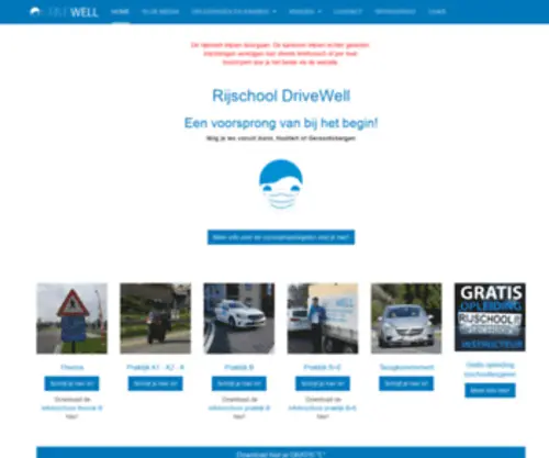 Drivewell.be(Rijschool DriveWell) Screenshot