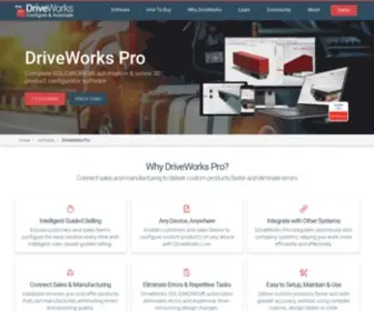 Driveworkspro.com(DriveWorks Pro) Screenshot