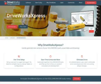 DriveworksXpress.com(Free Design Automation Included in SOLIDWORKS®) Screenshot