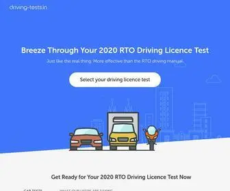Driving-Tests.in(Get ready for your 2020 learner's licence or driving licence test from the comfort of your home) Screenshot