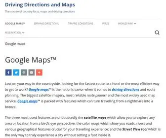 Drivingdirectionsandmaps.com(Driving Directions and Maps is Your Free Source of Google Driving Directions (Route Planner)) Screenshot