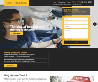 Drivinginstructorscourse.com.au(Trent Education) Screenshot