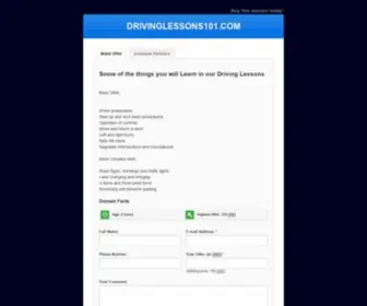 Drivinglessons101.com(Some of the things you will Learn in our Driving Lessons Basic Skills) Screenshot