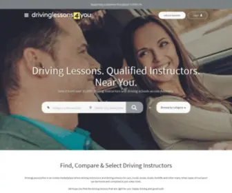 Drivinglessons4You.com.au(Find Driving Lessons in Australia) Screenshot