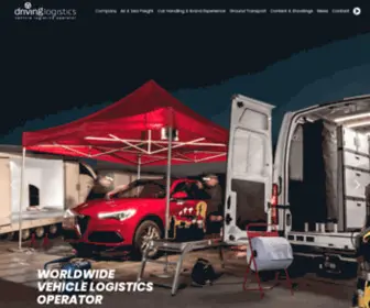Drivinglogistics.net(Worldwide vehicle logistics operator) Screenshot
