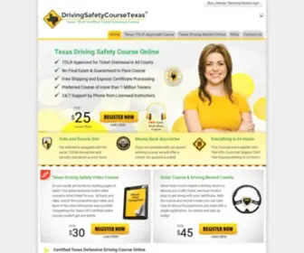 Drivingsafetycoursetexas.com(This Texas state certified 6 Hour Driving Safety Course) Screenshot