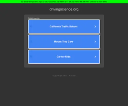 Drivingscience.org(drivingscience) Screenshot