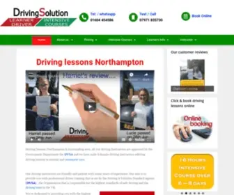 Drivingsolution.co.uk(Driving lessons Northampton) Screenshot