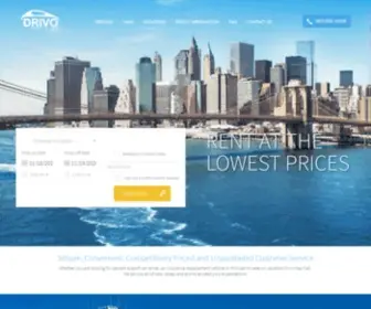 Drivo.com(Drivo Car rental JFK Newark Airport EWR) Screenshot