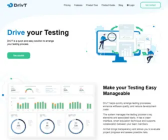 Drivt.net(Software testing service for QA team. DrivT) Screenshot