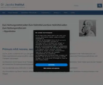 Drjacobsinstitut.de(Eure nahrungsmittel sollen eure heilmittel und eure heilmittel sollen eure nahrungsmittel sein) Screenshot