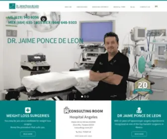 Drjaimeponcedeleon.com.mx(Dr. Jaime Ponce de Leon Palomares) Screenshot