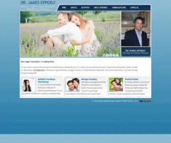Drjamesepperly.com(Marriage Counselor Alpharetta) Screenshot