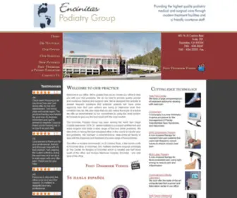 Drjameshatfield.com(Encinitas Podiatry Group) Screenshot