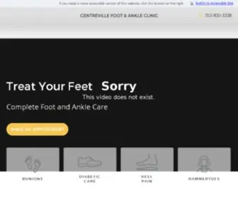 Drjameshurst.com(Centreville Podiatrist Centreville Foot & Ankle Clinic Foot Doctor Centreville) Screenshot